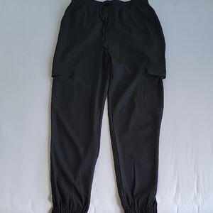 Black Cargo Joggers